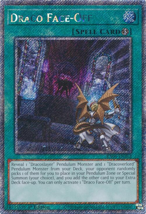 Draco Face-Off - RA04-EN262 - (Platinum Secret Rare) - 1st Edition